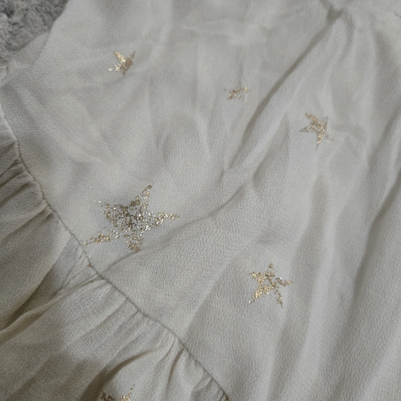 Sold Short Sleeve Blouse with Star Embroidery Torrid - Picture 5 of 5
